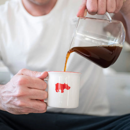 Kiss the Hippo Ceramic Mug