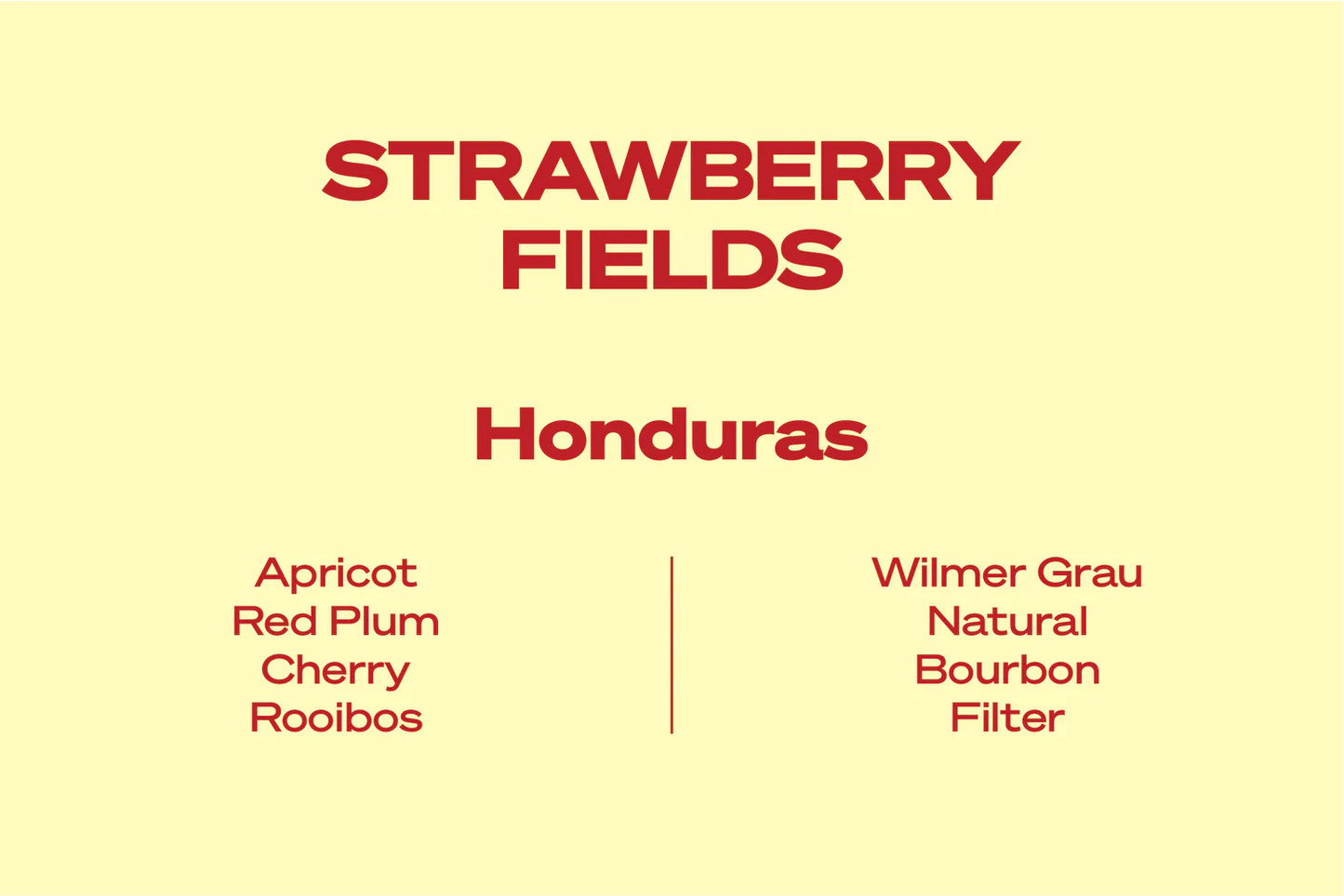 Wide Awake Strawberry Fields - Honduras - Filter 250g