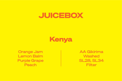 Wide Awake Juicebox - Kenya - Filter 250g