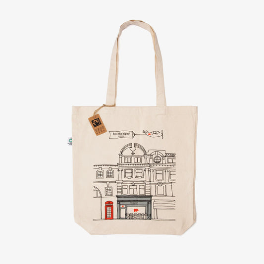 kiss the Hippo Tote bag