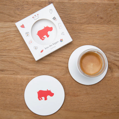 Kiss the Hippo - Limited Edition Coasters